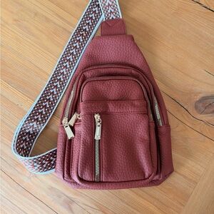 Red Crossbody Sling Bag